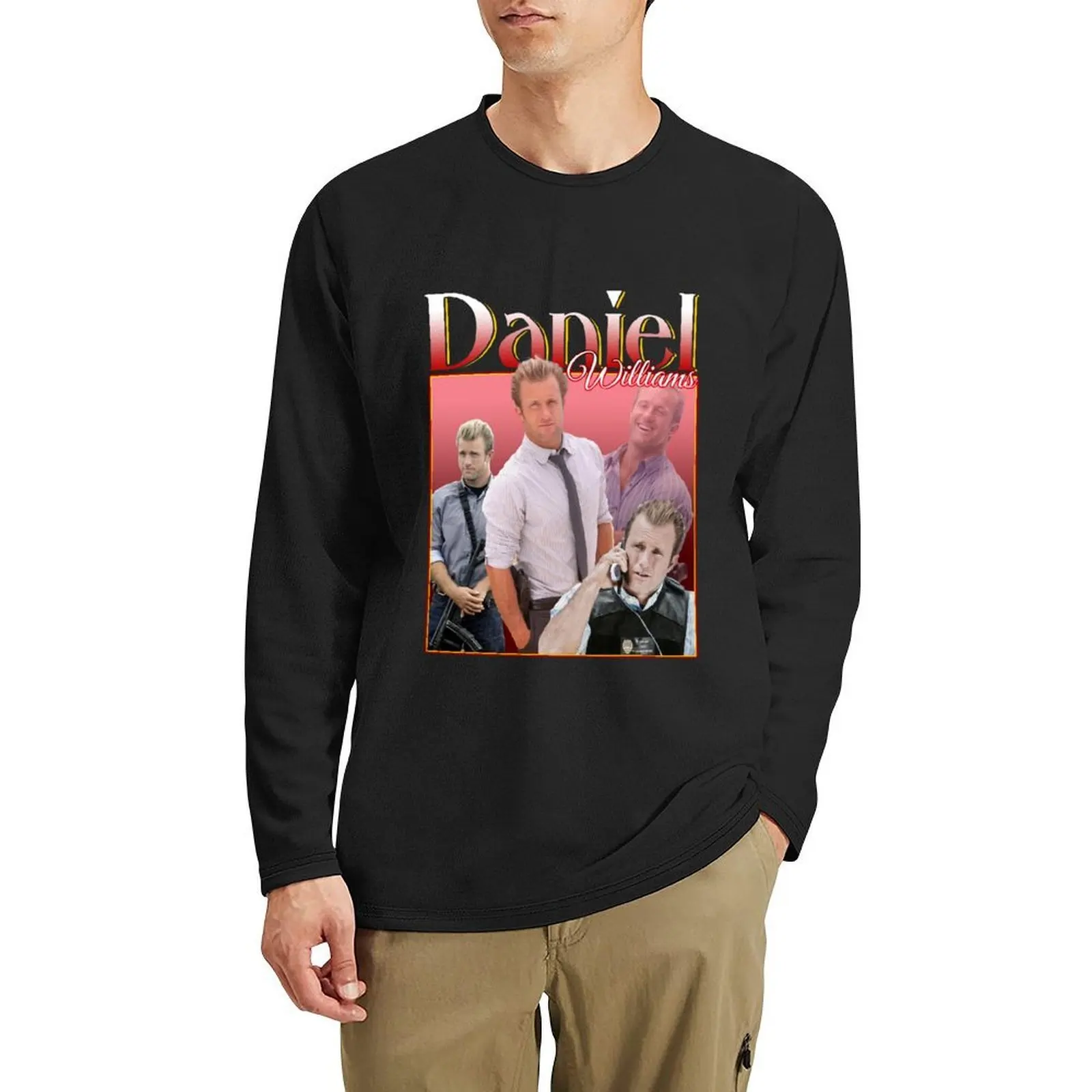 Hawaii Five 0 Daniel Williams Vintage Long T-Shirt cute tops tees boys animal print shirt funny t shirts t shirt for men