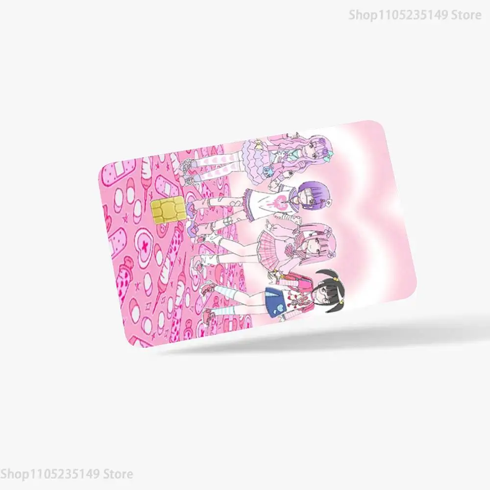 M-Menhera Chan Comic Credit Card HD Stickers Game Card Decal Card Matte Film Skin Small Chip Waterproof Sticker