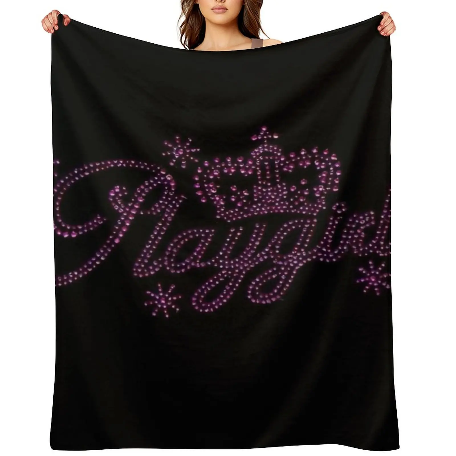 

Playgirl pink glam Throw Blanket Decorative Sofa Soft Beds christmas gifts Blankets