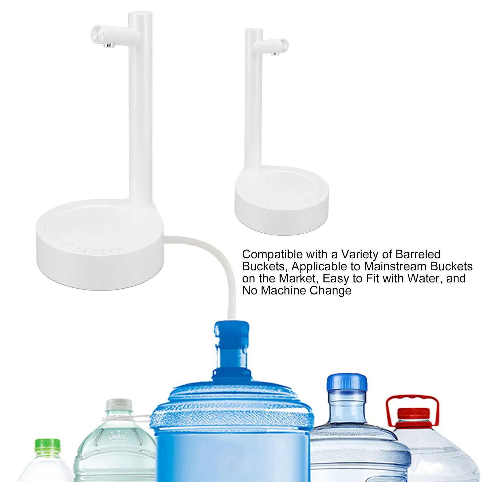 

Портативный водяной насос, беспроводной насос для бутылки с водой, съемный автоматический диспенсер для воды для дома, кухни, офиса