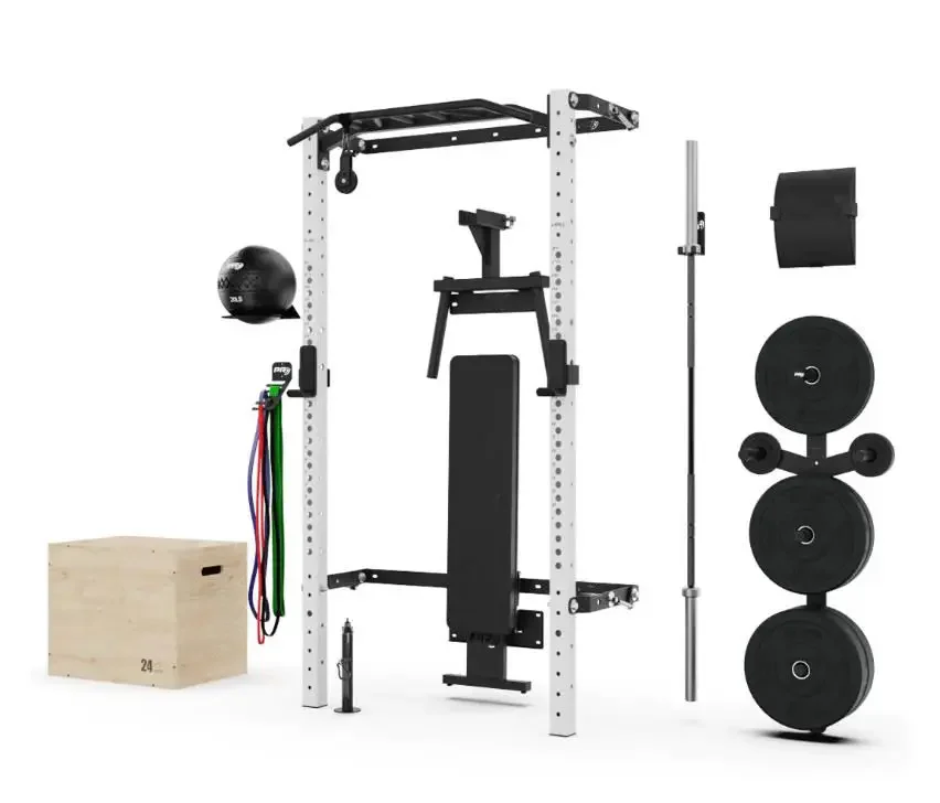 Equipment Full Standing T Bar Machine Squat Power Rack Wall folding back wall mounted Fitness home use