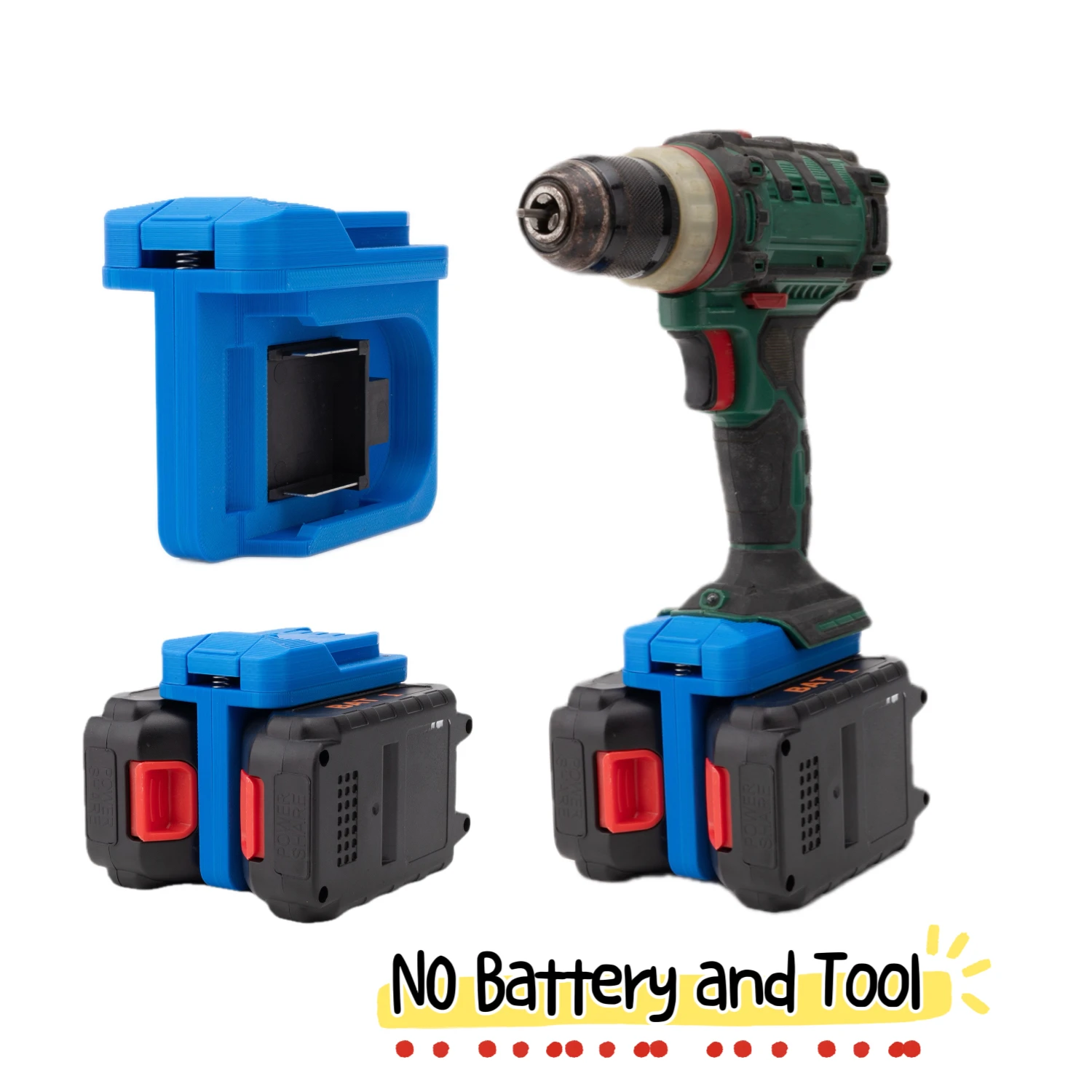 

For Connect Two Makita 18V Batteries in Parallel Convert To for PARKSIDE X20V Series Portable Cordless Tool Adapter (No Battery)