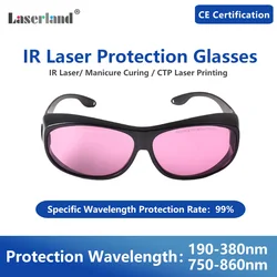 Gafas de protección para depilación láser de seguridad infrarroja, 755nm, 780nm, 808nm, IR, monitoreo de fatiga