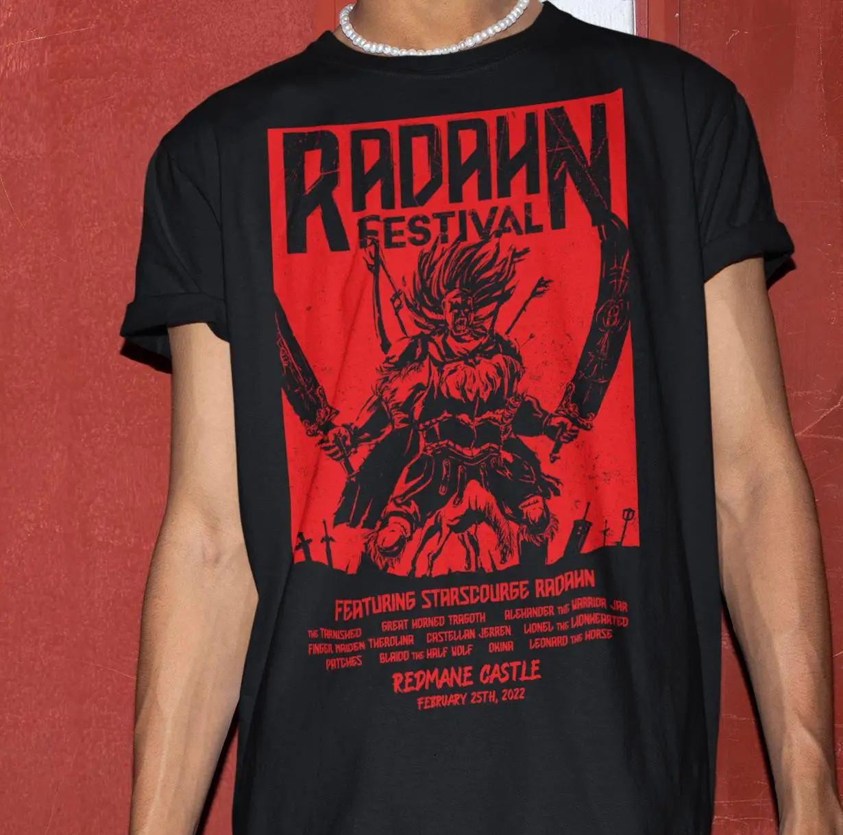 Unisex Soulsborne Festival of Rad Boss Grafik T-Shirt Poster Shirt Dämon T-Shirt Bloodborne T-Shirt