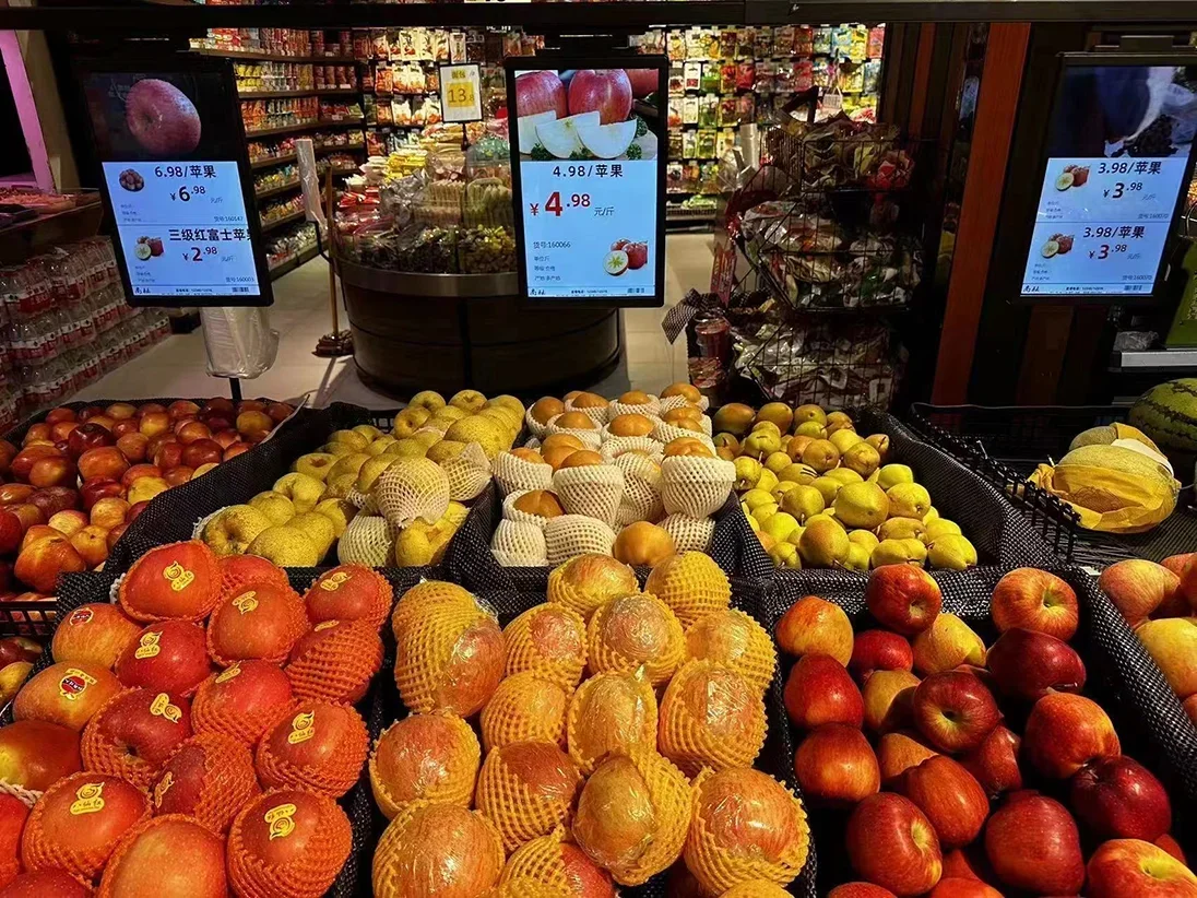 

НОВЫЙ 10,1-дюймовый цифровой дисплей для вывесок, двойной экран, цена супермаркета atag, экран медиа-цифровой вывески