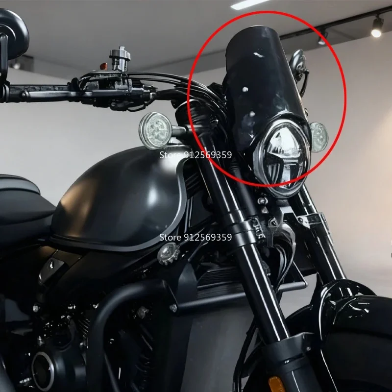 Ветровое стекло для мотоцикла CFMOTO 450CL-C 2023-2024 450CLC 450 CL-C CLC, передний дефлектор воздушного потока, кронштейн, ветровое стекло, боббер.