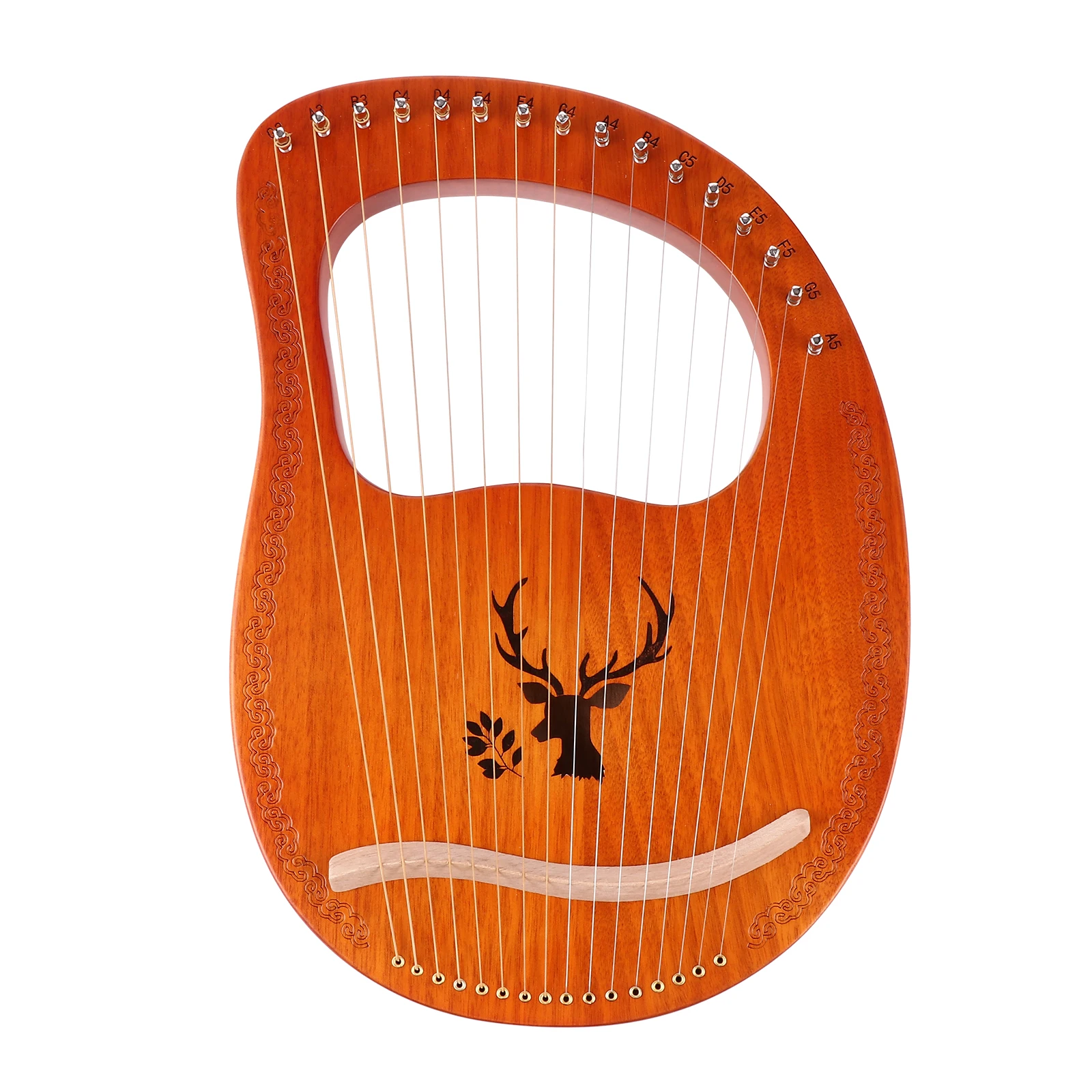 

16 String Harp 24 Strings Arpa Lira Musical Instrument Wooden Lyres Solid Tuning Wrench Dulcimele Strings Beginners chestral