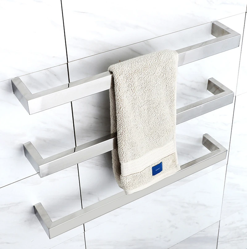 Constant Temperature 5min Heated Towel Rail 632*40/32*100mm 110V/220V Towel Warmer Electric Towel Rack 304 Stainless Steel 45°C