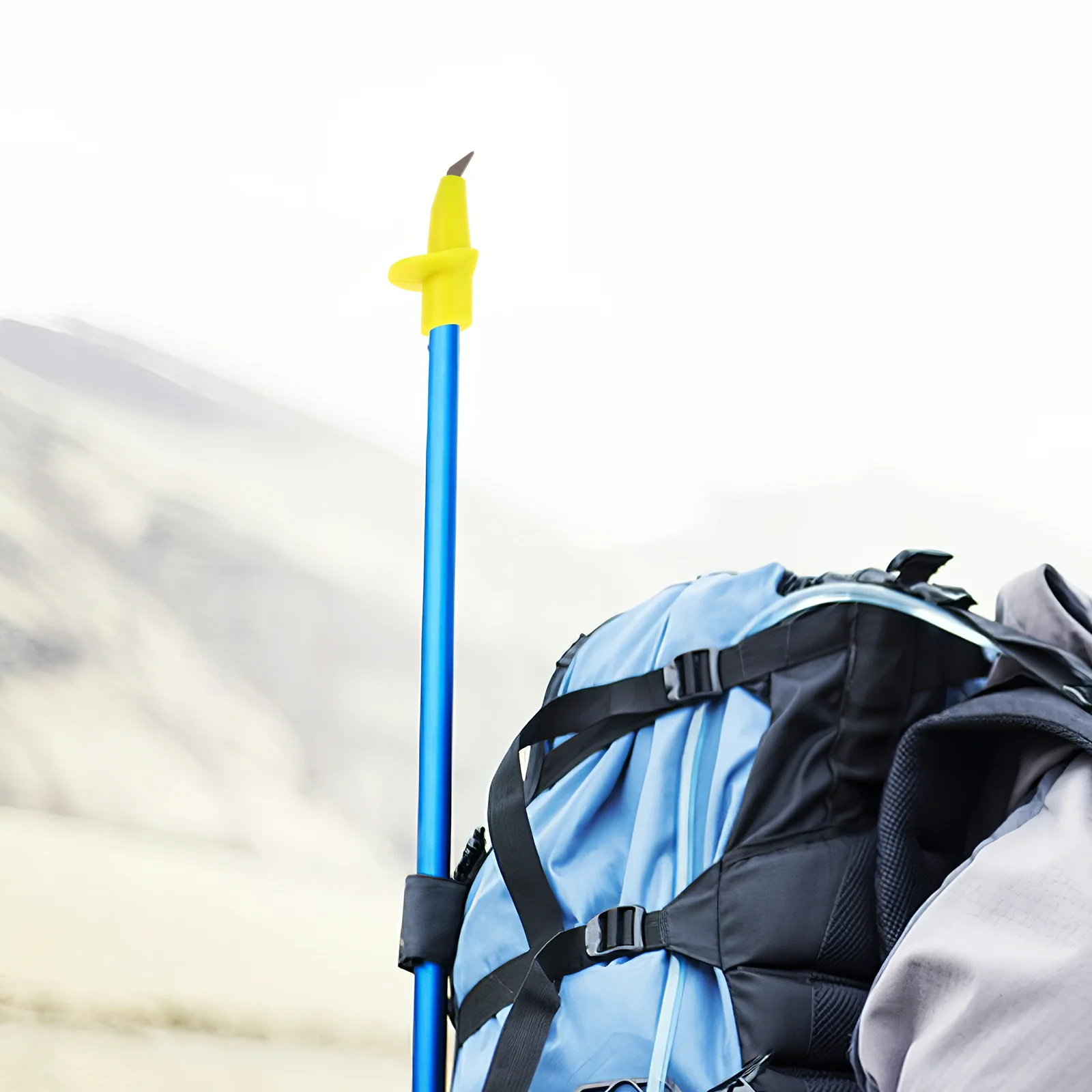 

Ski Stick Rod Tip Carbon Fiber Trekking Cover Walking Tungsten Steel Sturdy Pole Crutch Non-slip Cane Tips for Sticks Compact