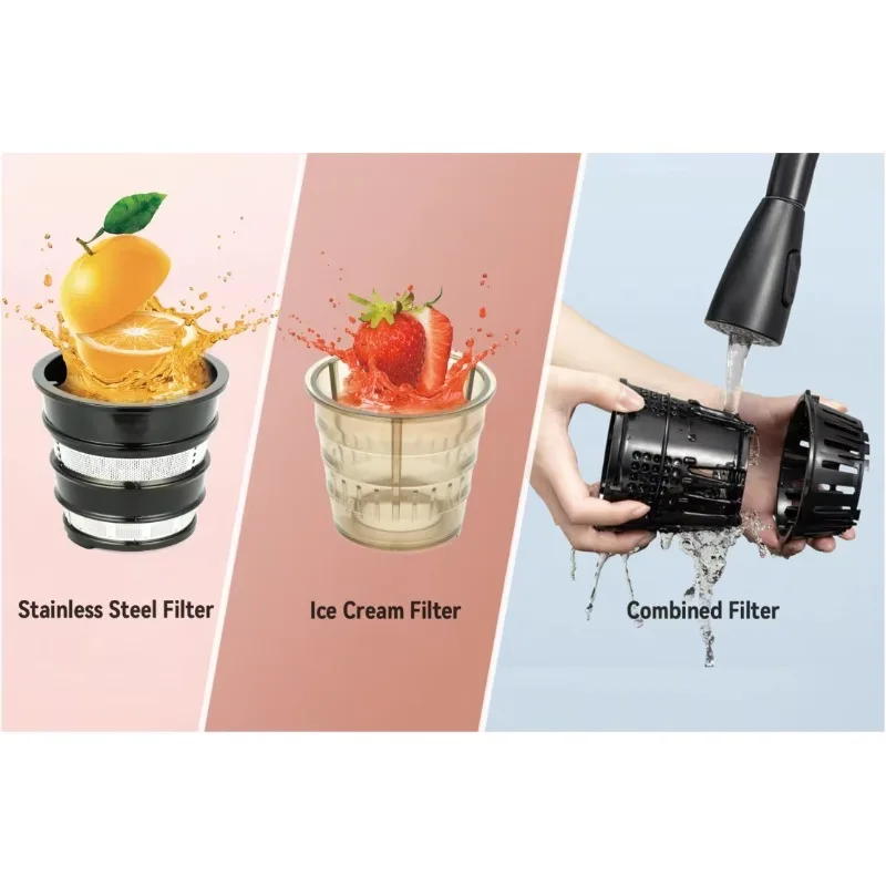 ماكينة صنع العصير عالية الجودة بقدرة 150 وات مضادة للتنقيط، خلاطات عصارة برتقال طرد مركزي للمنزل