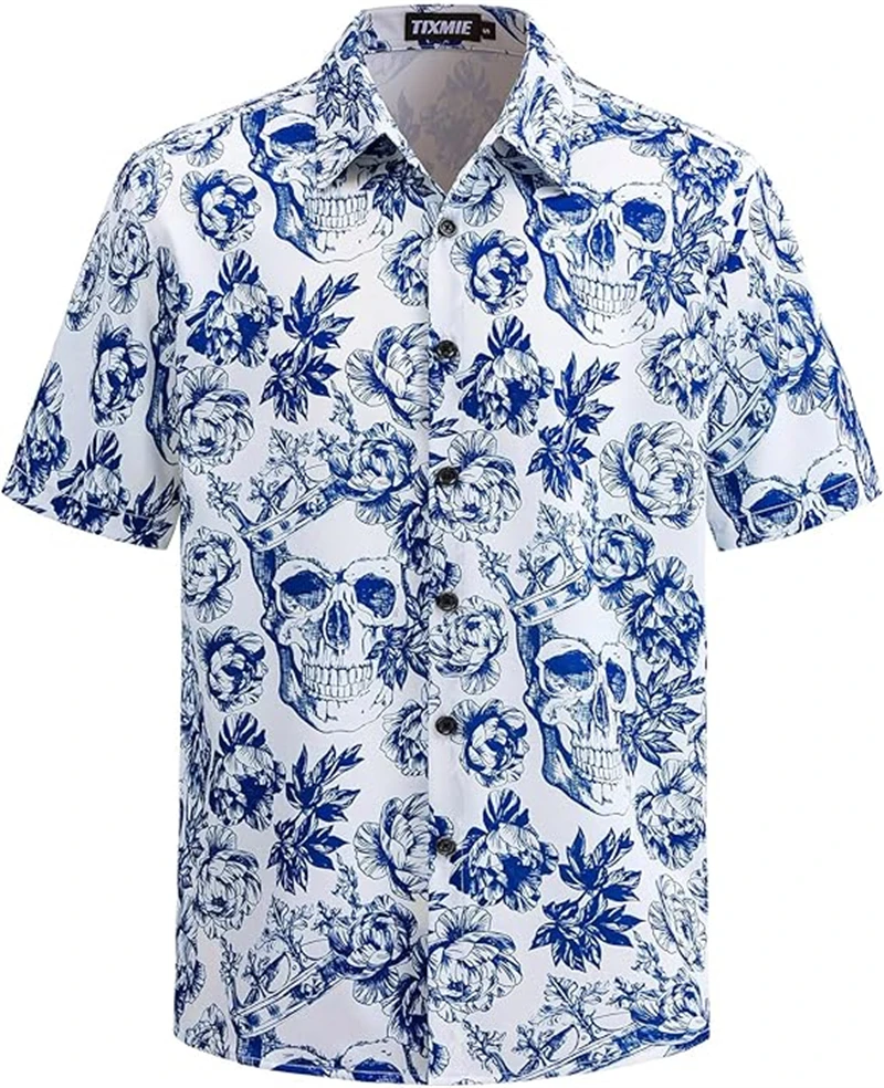 Hawaiian Harajuku 3D Print Men's Shirt - Exotic Summer Style