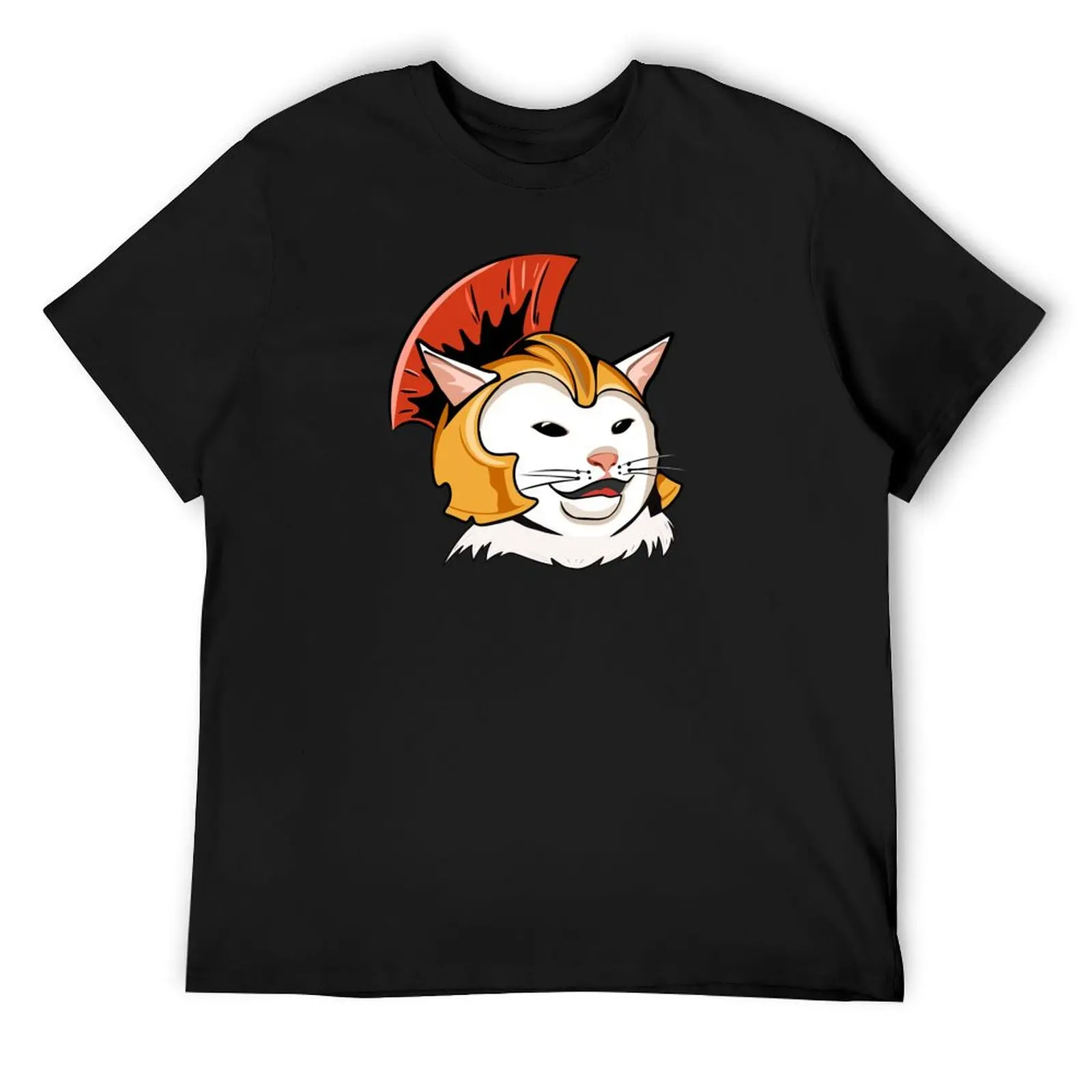 

Футболка с изображением кота в римском шлеме, одежда на день Святого Валентина, винтажная одежда, уличная одежда, футболки с аниме, мужские рубашки с графикой