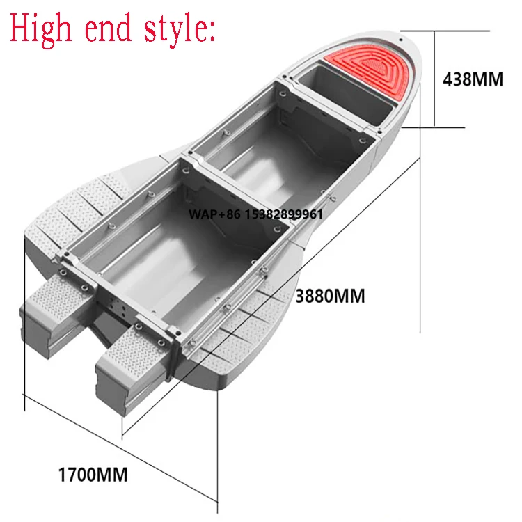 CE Verified Green Inflatable  4-6 Persons Motor Electric Boat Yacht Jet Boat