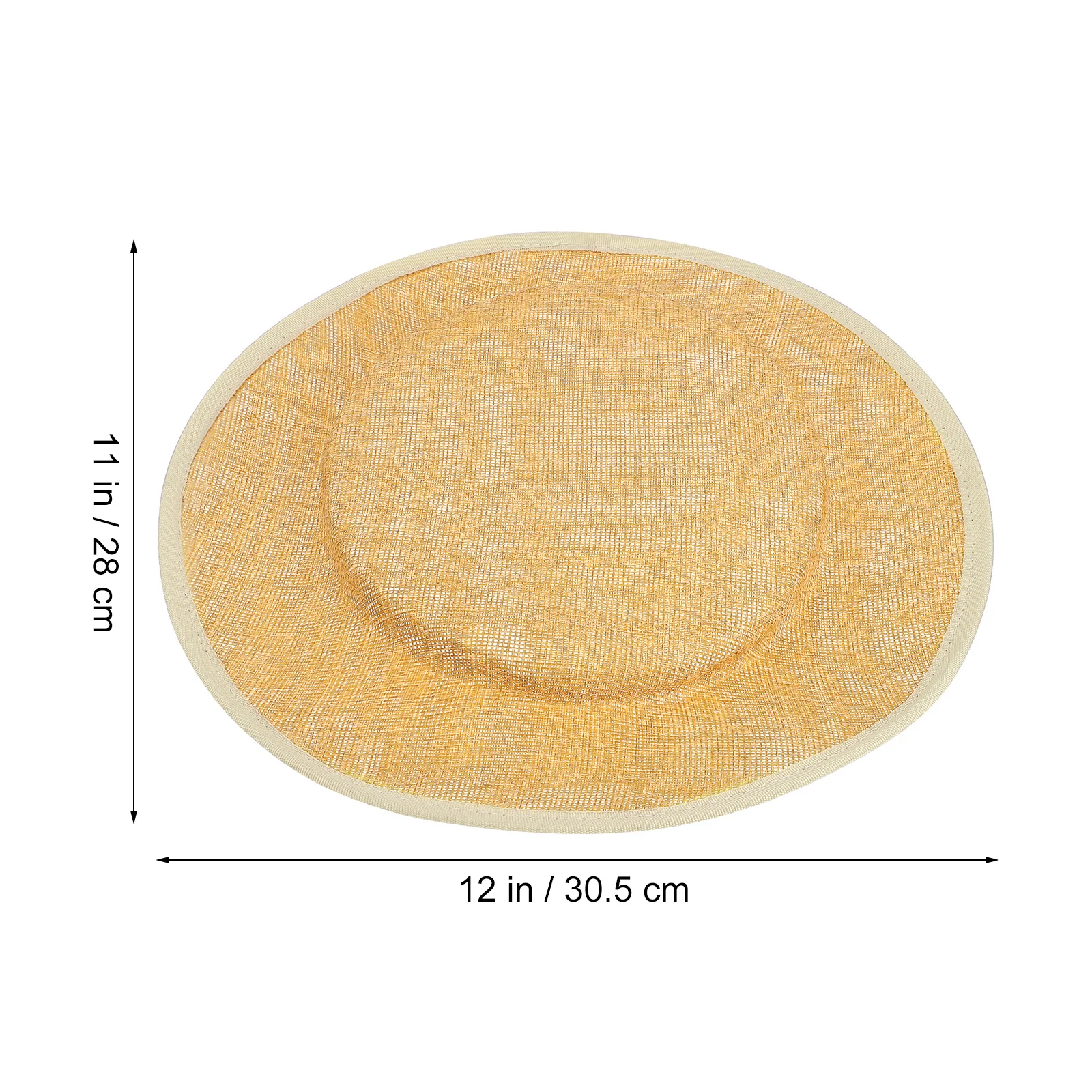 

Hat Base Women Linen Fascinator Khaki Sinamay Cocktail Bottoms Straw Craft DIY Costume Accessories Eco Material Practical Yarn