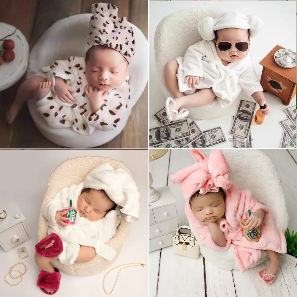 

Unisex Baby Photo Shoot Set Newborn Bathrobe Pajamas Studio Photography Costume