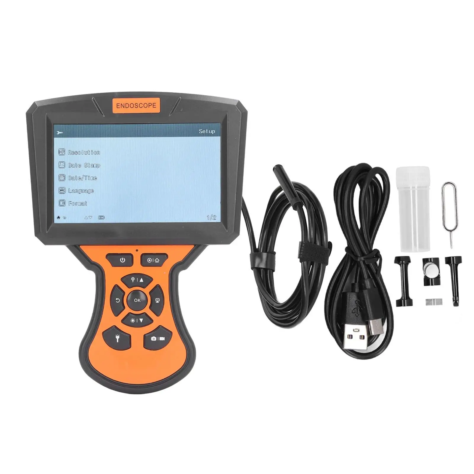 

IP67 Waterproof Borescope Inspection Camera with Light - Industrial Endoscope for car Repair