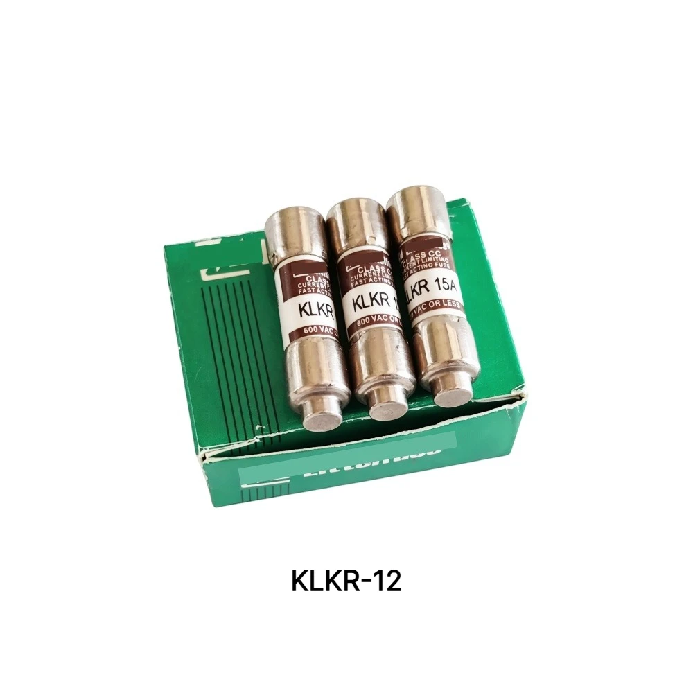 KLKR-12 Fast Acting Cartridge Fuse 12A 600VAC Circuit Protection 【10-Pack】 OEM