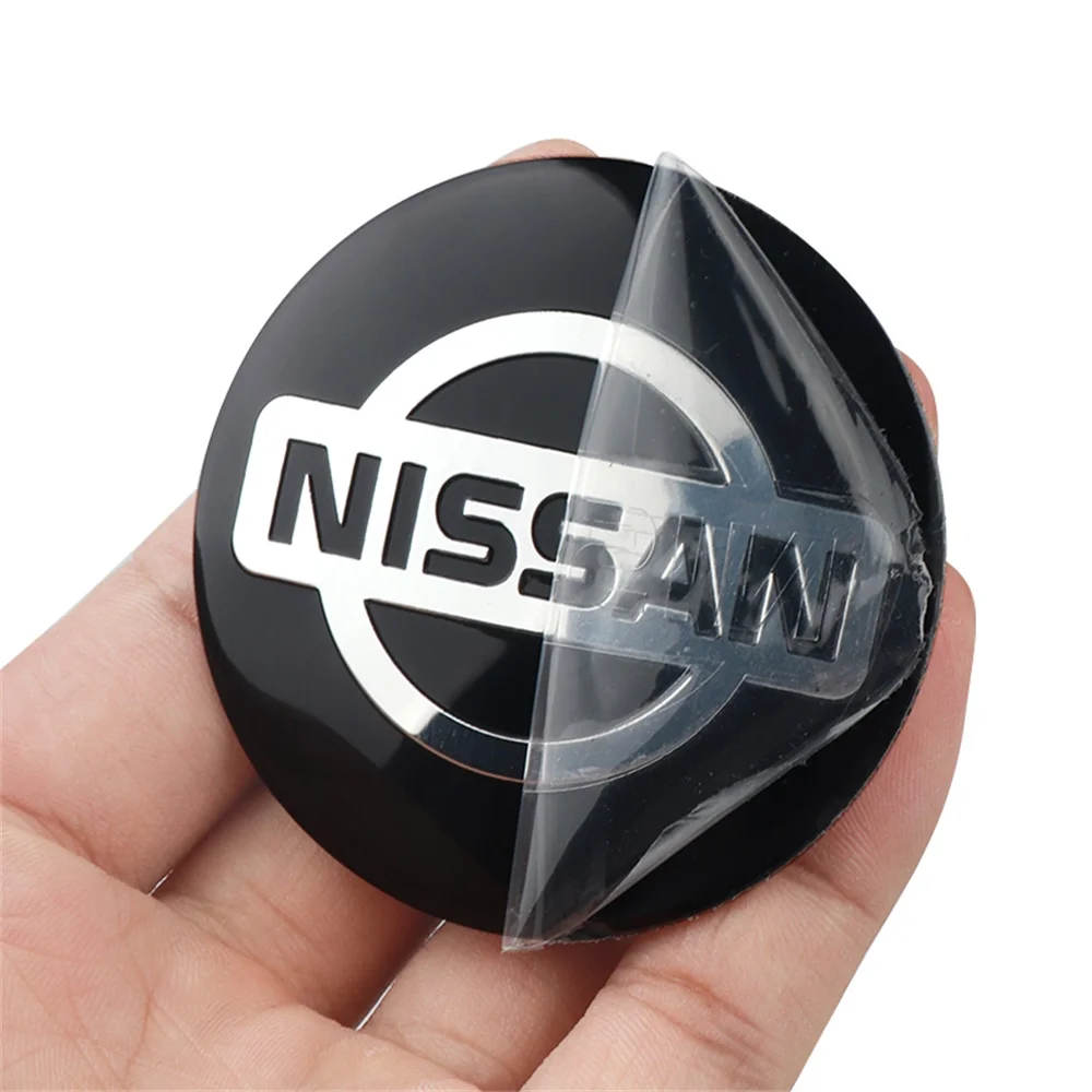 4Pcs 56mm Car Wheel Center Cover Tire Hub Caps Sticker For Nissan Qashqai J10J11 Leaf Tiida GTR Nismo Teana Skyline Juke X-trail