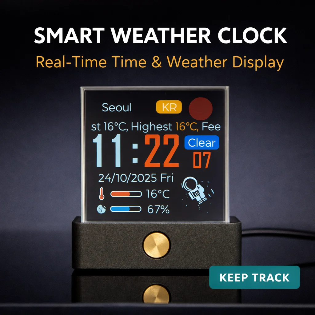Smart Crypto Price Display WiFi Digital Ticker Real-Time Cryptocurrency Monitor Desktop Gadget