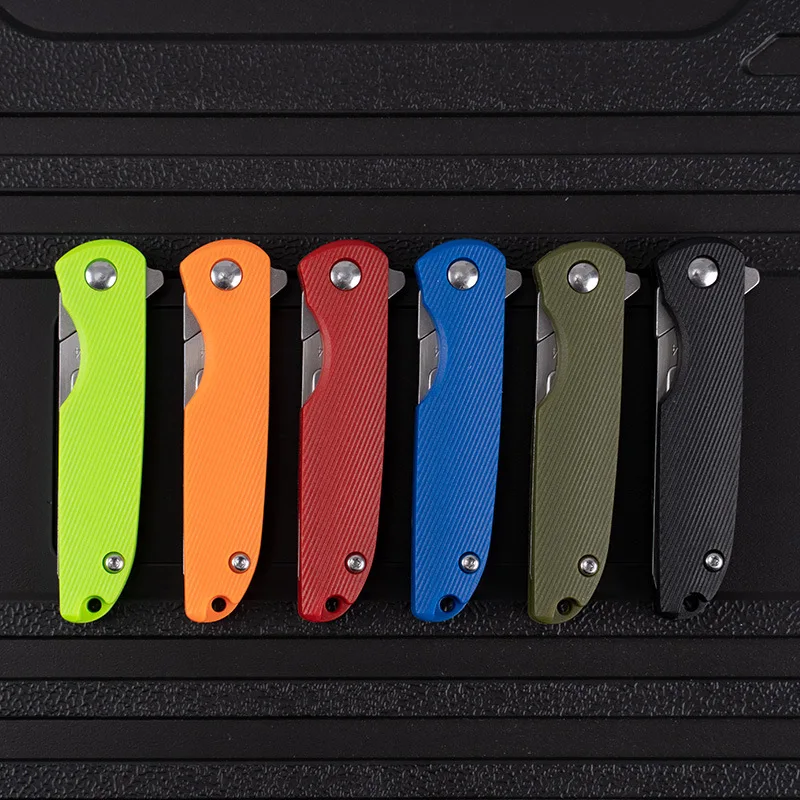 Multi Colors Mini Nylon Glass Scalpel EDC Folding Scalpels Unpacking Open Box Tools Free 10 Blade Outdoor Pocket Key Knife