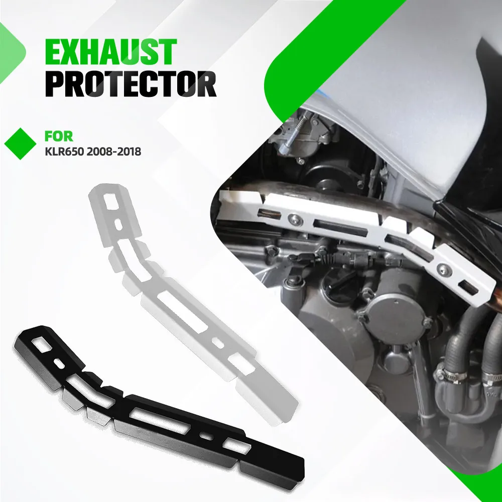 

For Kawasaki KLR650 2008-2018 2009 2010 2011 2012 Exhaust Pipe Protector Heat Shield Guard Muffler Pipe Anti-Scalding Cover