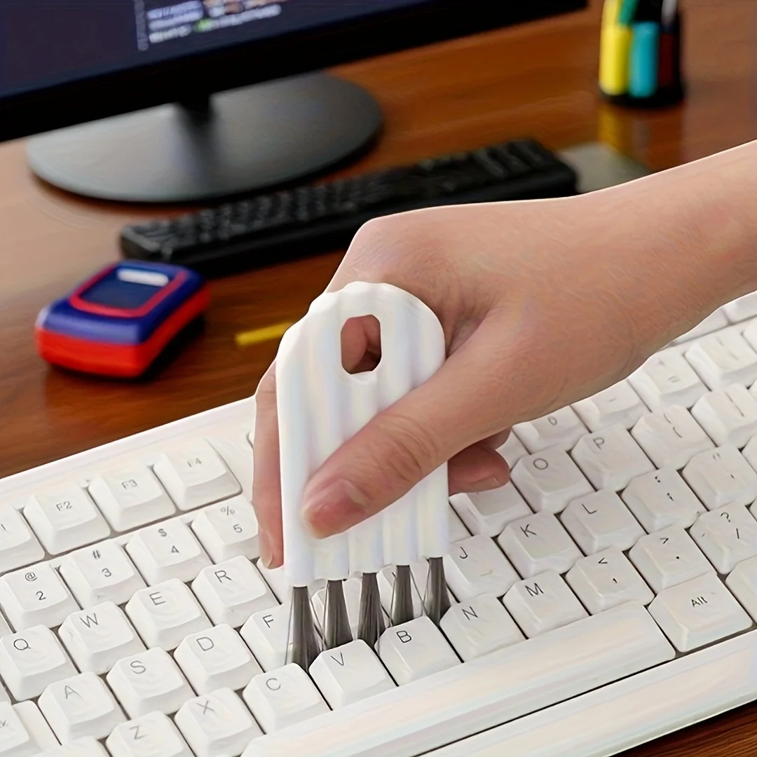 

1 комплект щеток для чистки клавиатуры, ультрамягкий инструмент для удаления пыли, идеально подходит для удаления пыли в офисе и дома.