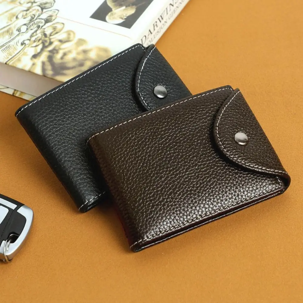 High Quality Solid Color Men Purse Multi-position Foldable Male Zipper Coin Pocket Ultrathin Durable Men Wallet Female