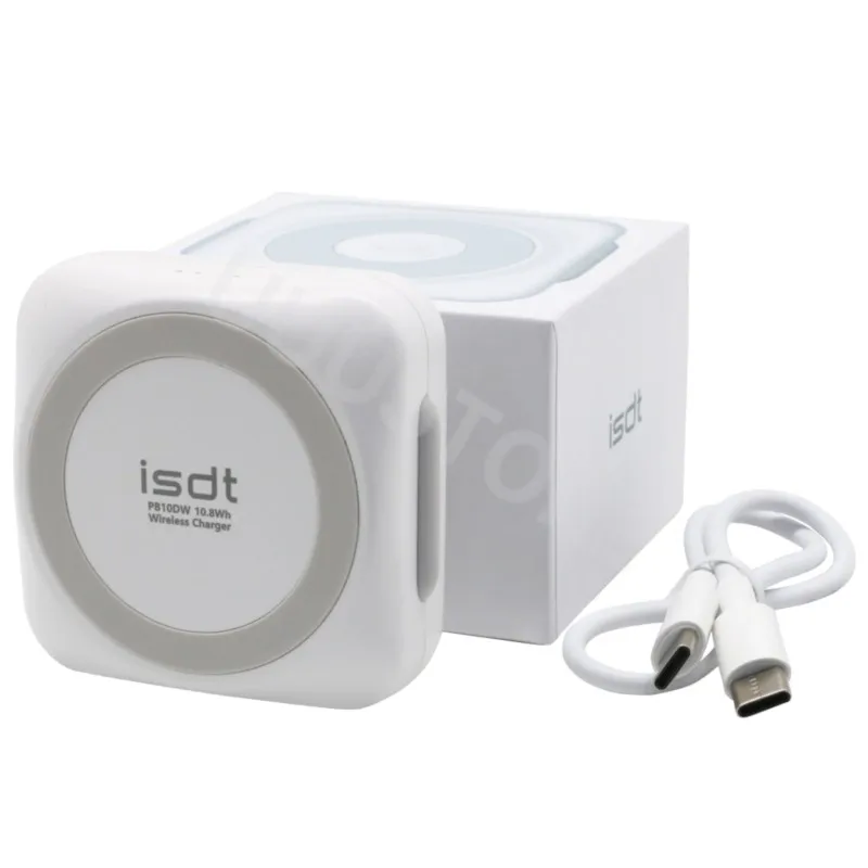 ISDT PB10DW Power Bank Wireless Dual-sided Fast Charging 2100mAh Magnetic Mini Portable Large Capacity Charger
