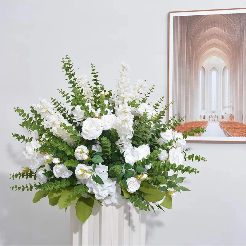 custom.Wedding Origami Flower Roman Pillar Flower Art Road Lead Car Simulation Flower Decoration  Window Props