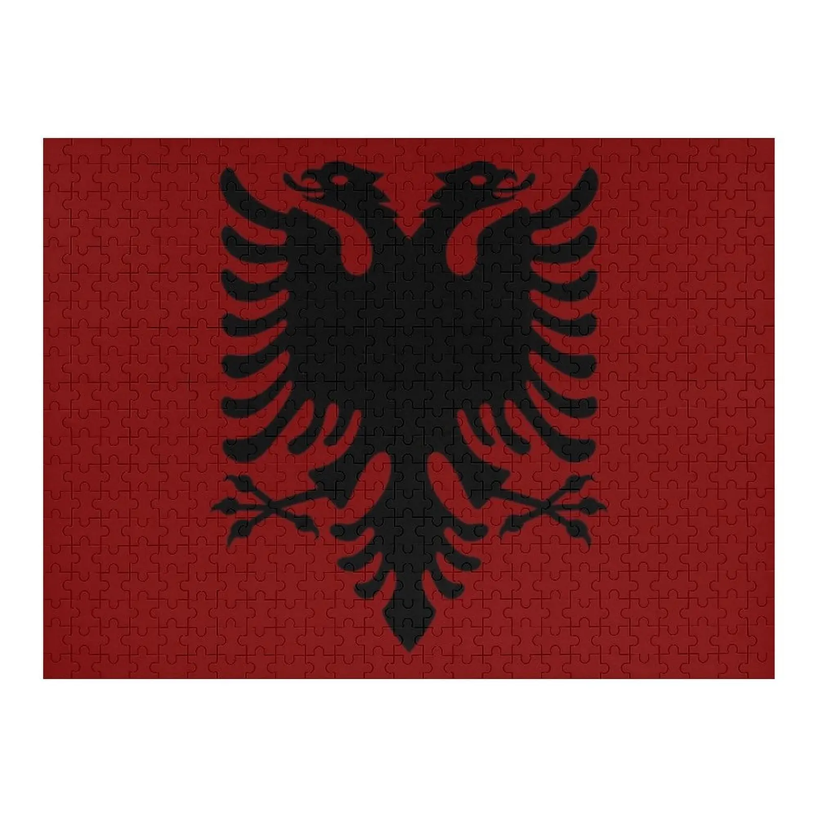 

Albanian Eagle Flag Jigsaw Puzzle Adult Wooden Wooden Name Personalized Kids Gifts Puzzle