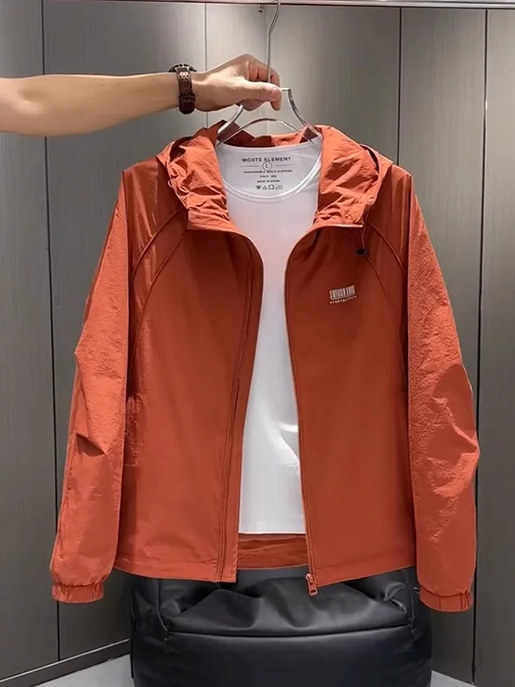 

Модная японская рабочая одежда Jaet, свободная посадка, ветрозащитная мужская верхняя одежда с капюшоном, длинная молния из полиэфирного волокна