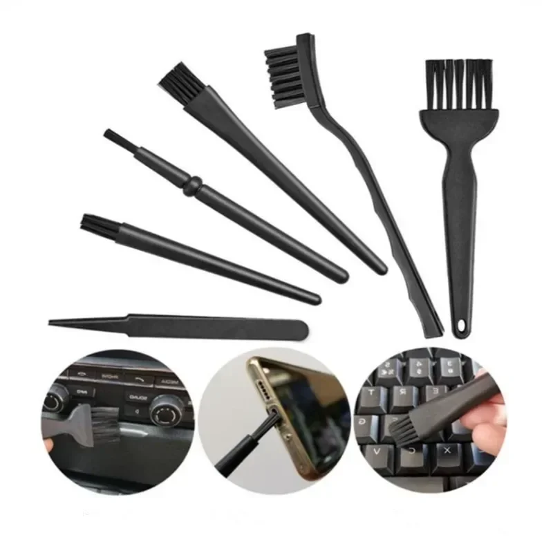 

6 In 1 Professional Laptop Keyboard Cleaning Kit Portable Anti Static Brush for Phone Tablet Pcb Bga Repair Cleaning Work