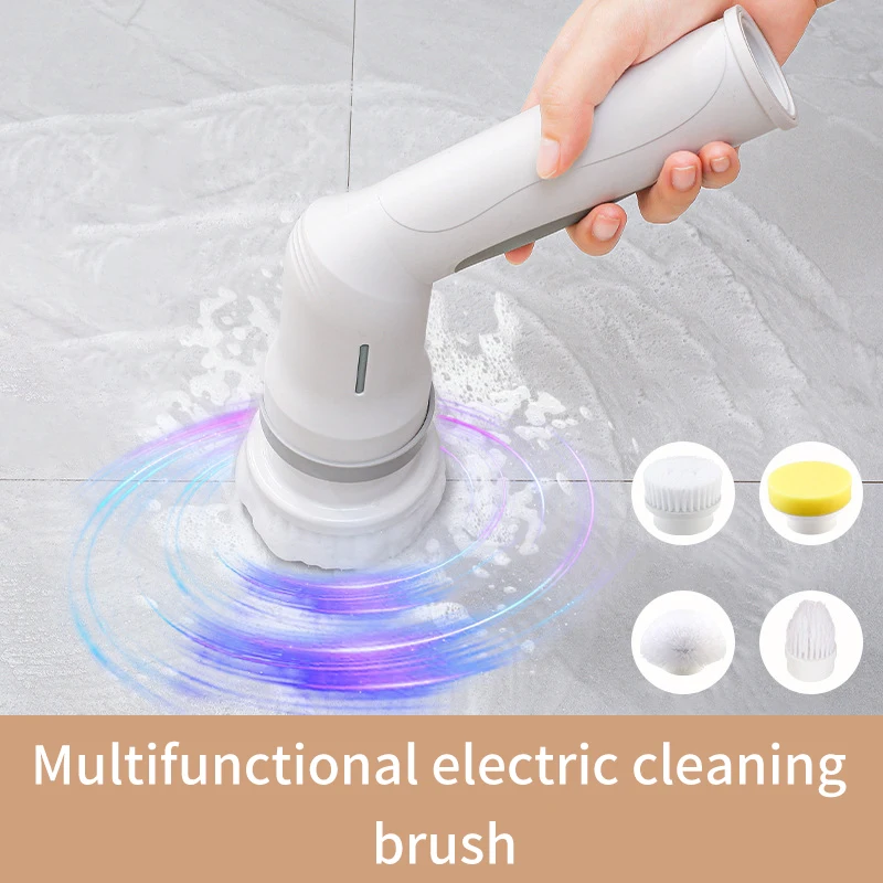 Wireless Electric Cleaning Brush Multifunctional Cleaning Brush Kitchen Dishwashing Cleaning Floor Cleaning Home Supplies