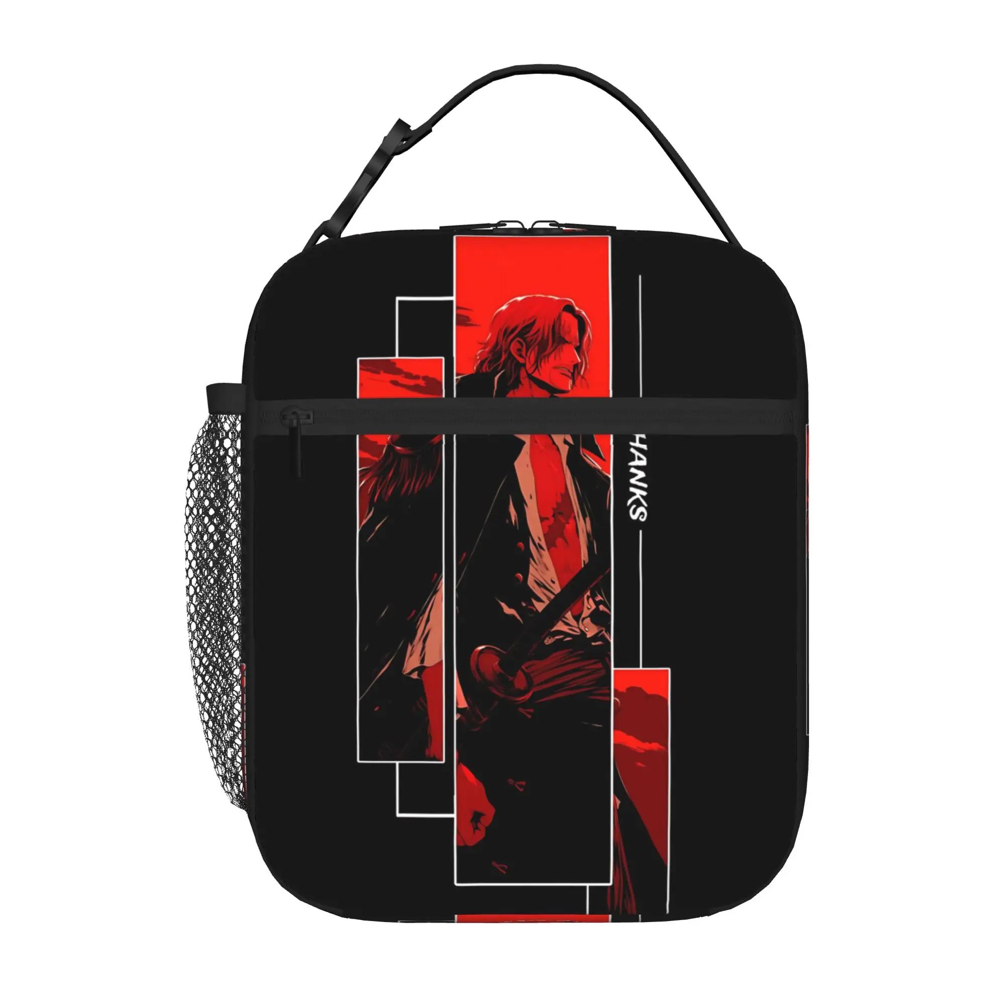 One Piece Anime shank Insulated Lunch Bag Meal Pack Rice Bag  bolsa Student Bento Lunch Handbag Insulation