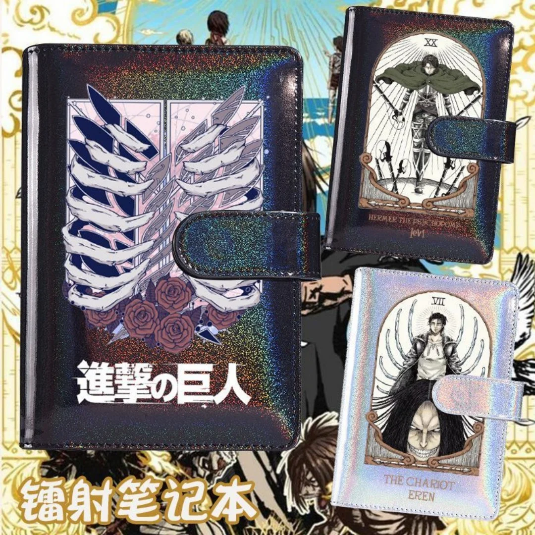 Anime Attack on Titan Notebook Scout Regiment Eren Jaeger Mikasa Writing Book Student School Office Stationery Notepad Fans Gift