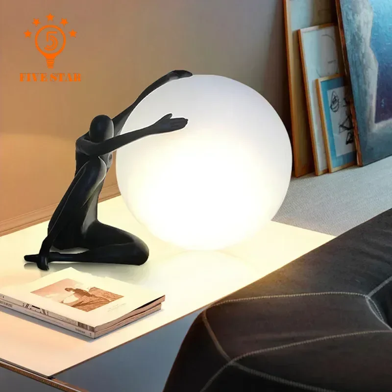 Contemporary Designer Table Lights Minimalist Creative Abstract Sculpture Lamps Home Decor Bedroom Woonkamer Study Children Room