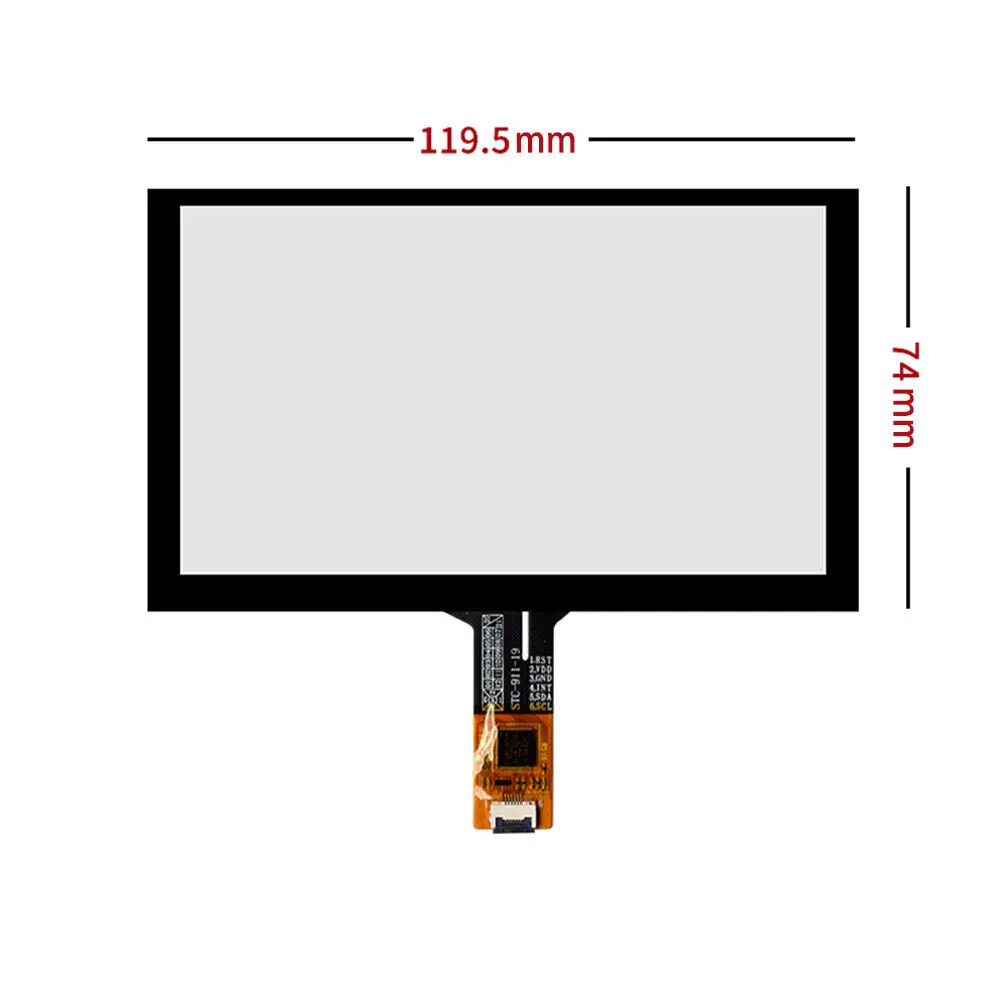 GT911 Chip 5 inch Capacitive Touch Screen + USB Adapter board kit 119x74mm