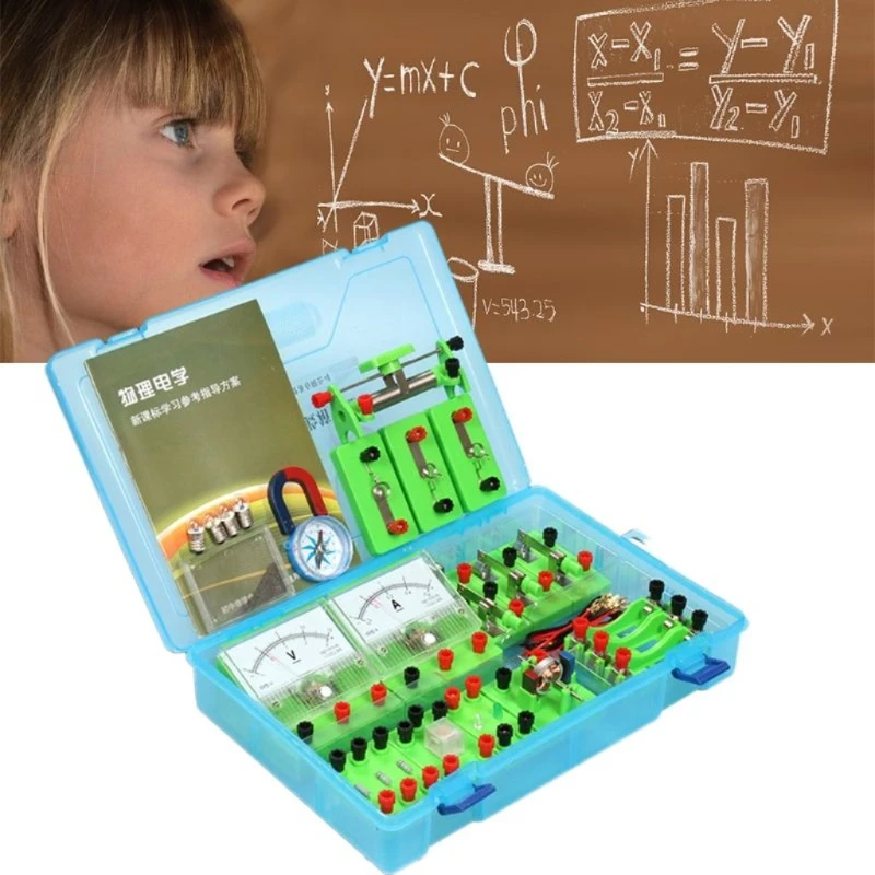 

School Physics Labs Basic Electricity Discovery Circuit & Magnetism Experiment kits for High School Students Kids Gift