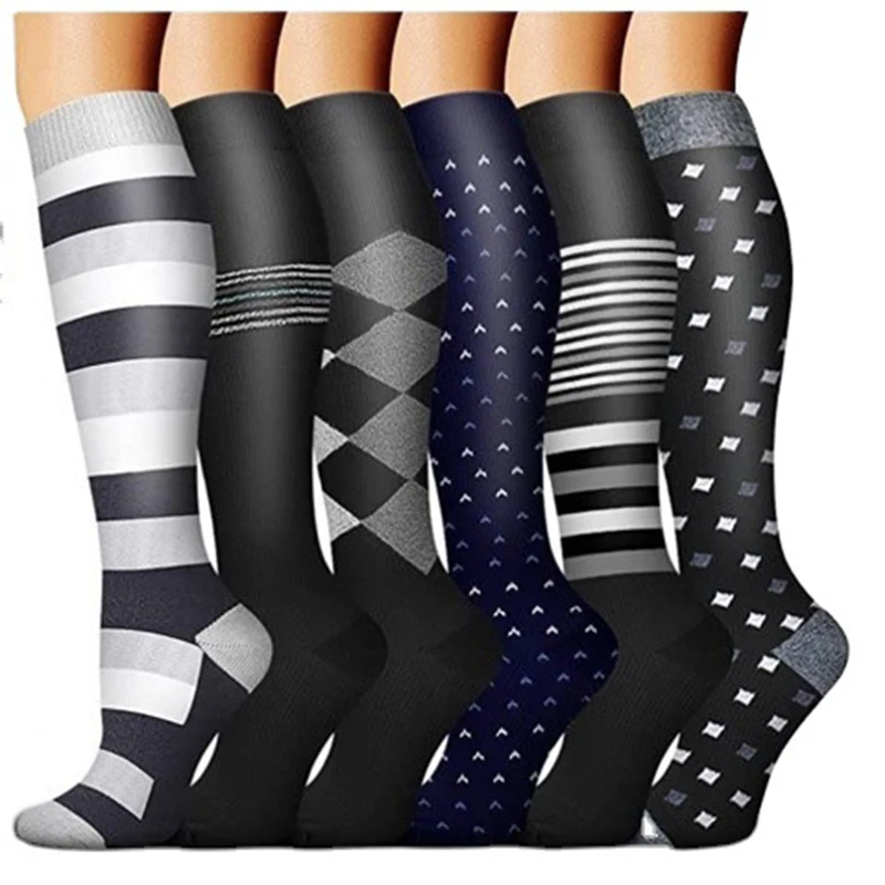 5/6/7 Compression Socks Varicose Veins Diabetes Men's Medical Blood Circulation Tights Fitness Outdoor Sports Socks Running New