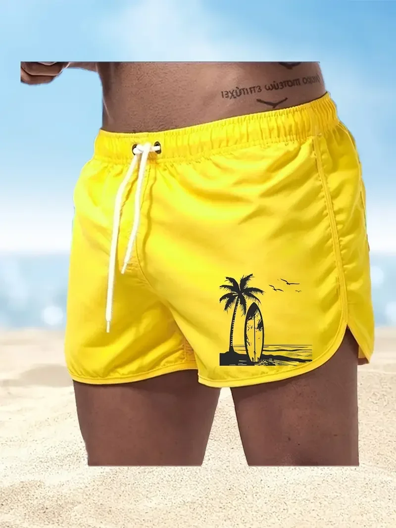

Summer Quick-Dr BeachShortsSurfing Casual PrintedSwimTrunks Elastic Waist Summer Surfing ShortsStylish Outerwear Vacation Shorts