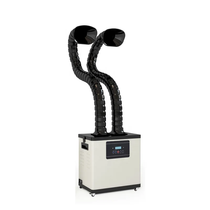 Extractor for Beau-ty Care Capturing Extraction C    inet Aspirator Smoke Purifier With Two Fume Arms