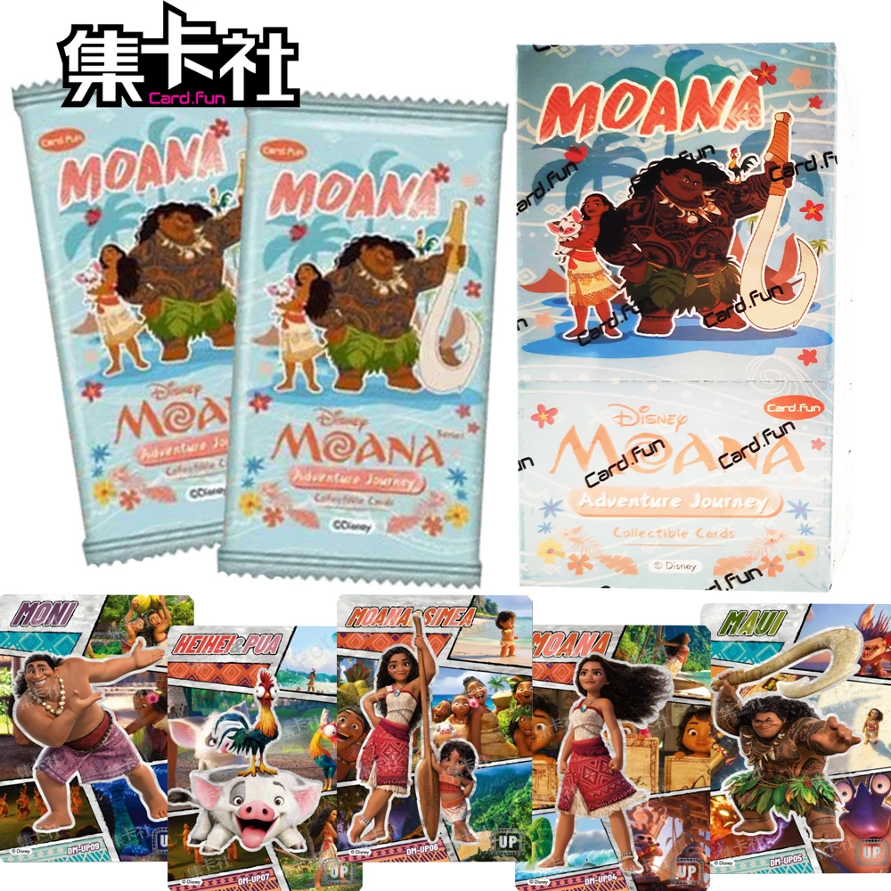 

Genuine CARDFUN Moana Collection Cards Disney Classic Animation Movie SSR SP MR Adventure Journey Characters Cards Children Gift