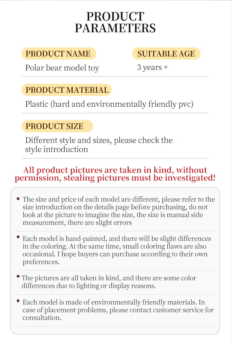 Eisbär-Actionfiguren-Spielzeug – simuliertes Ozean-Meer-Tier, solides Modell-Figuren-Set für Dekoration und Sammlung, ideales Geschenk – Detail 2