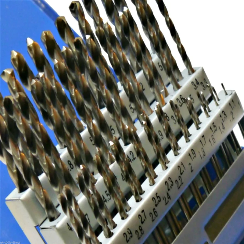 AB02 Set di punte da trapano per ingegneria da 153 pezzi HSS 1 - 6 mm in incrementi 0,1 mm