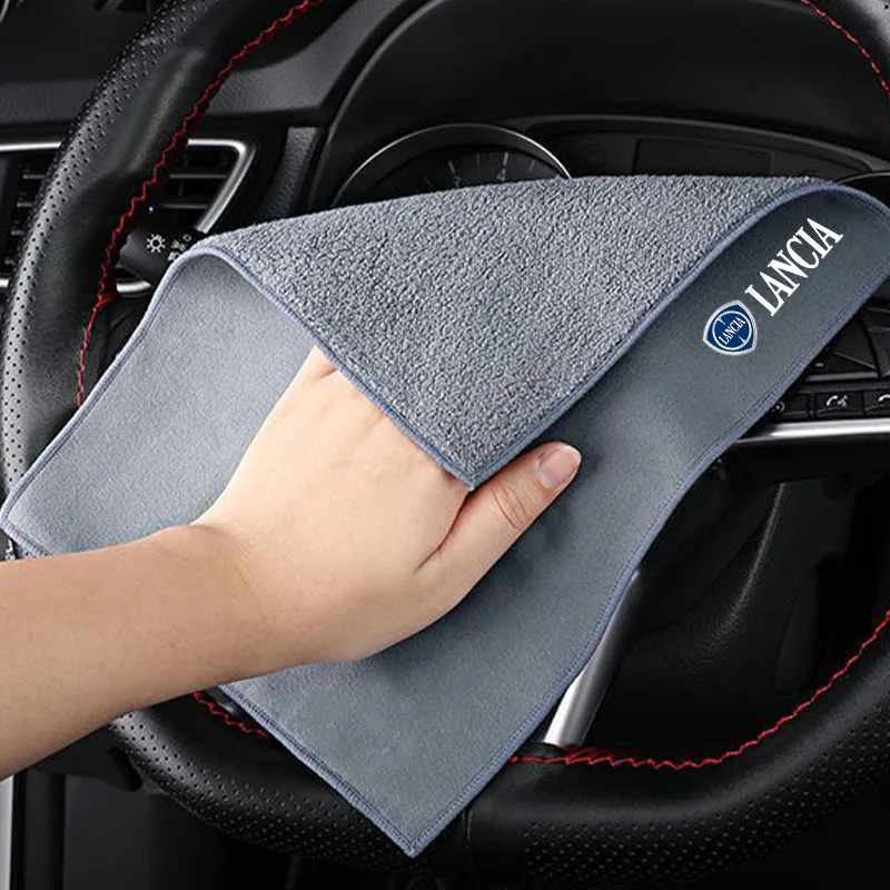 Microfiber Towel Car Drying Towel Auto Plush Wash Towel Car Cleaning For Lancia Thema Delta Musa Ypsilon Thesis Musa Voyager