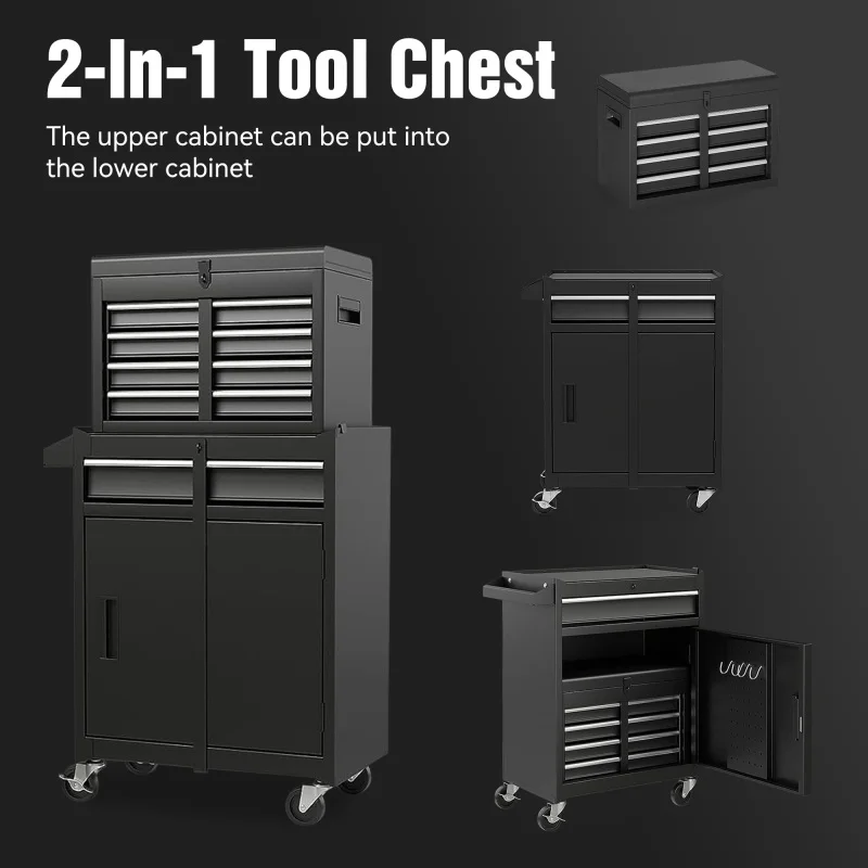 Box Cabinet Convenient Easily Easy High High quality Quality Toolbox Tools Tool Chest, 5-Drawer Rolling Tool Storage Cabinet wit