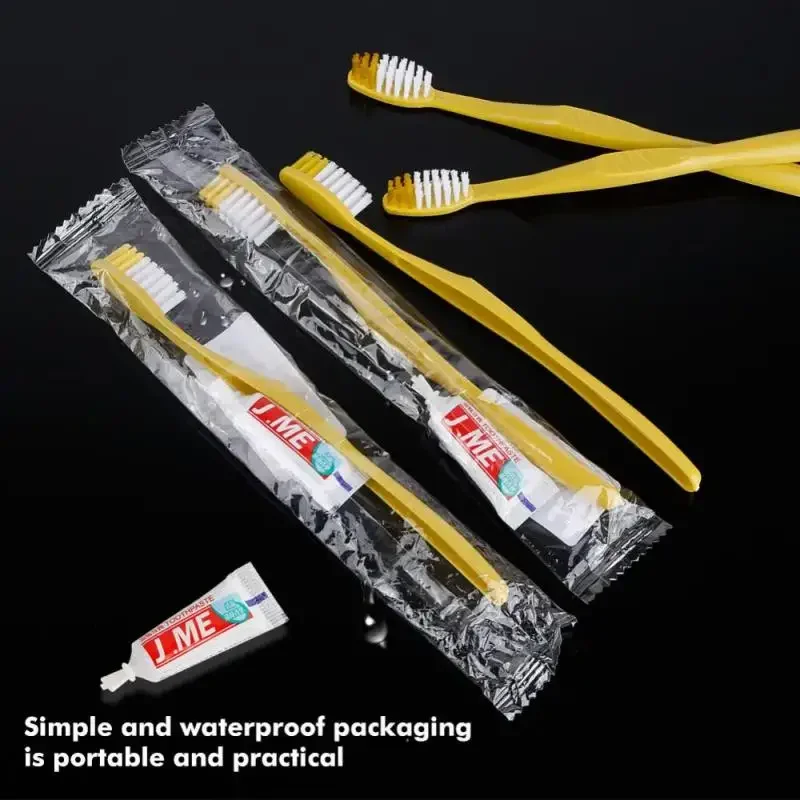 10/50/100/200pcs Hotel Supplies Travel Trip Dental Kit Disposable Toothbrush Toothpaste Sets Wholesale Independent Packing