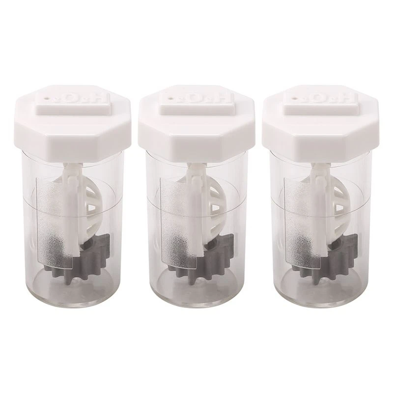 Hot kf-3 Pieces Portable Hydrogen Peroxide Contact Lens Case Cleaner, Eye Scleral Contact Lens Stiff Clip Washer Machine