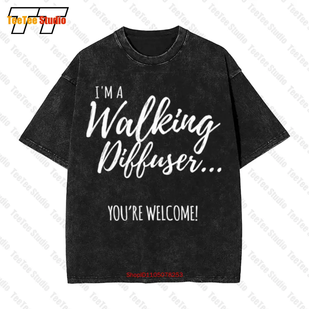 

Винтажная футболка большого размера Im A Walking Diffuser Youre Welcome 5PT3