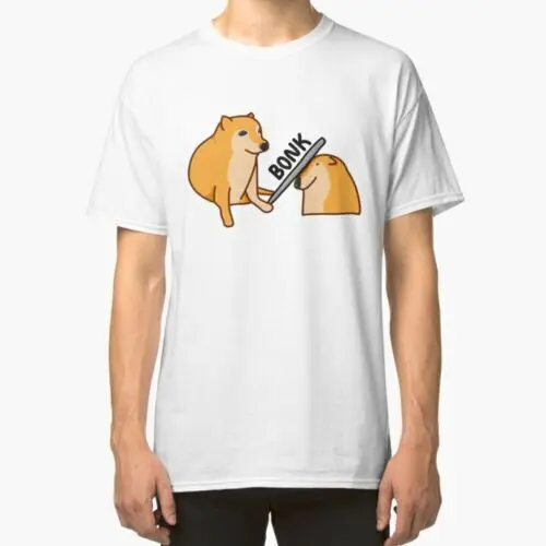 Doge Bonk T-Shirt Men & Women, T-Shirt Unisex Memes, Shiba Inu, Funny, Cheems